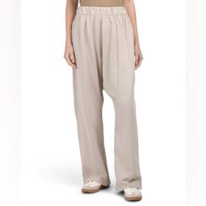 NWT ZARA Elastic Waist‎ Slouchy Pull on COTTON Flowy Baggy Pants 4174/192 Size M